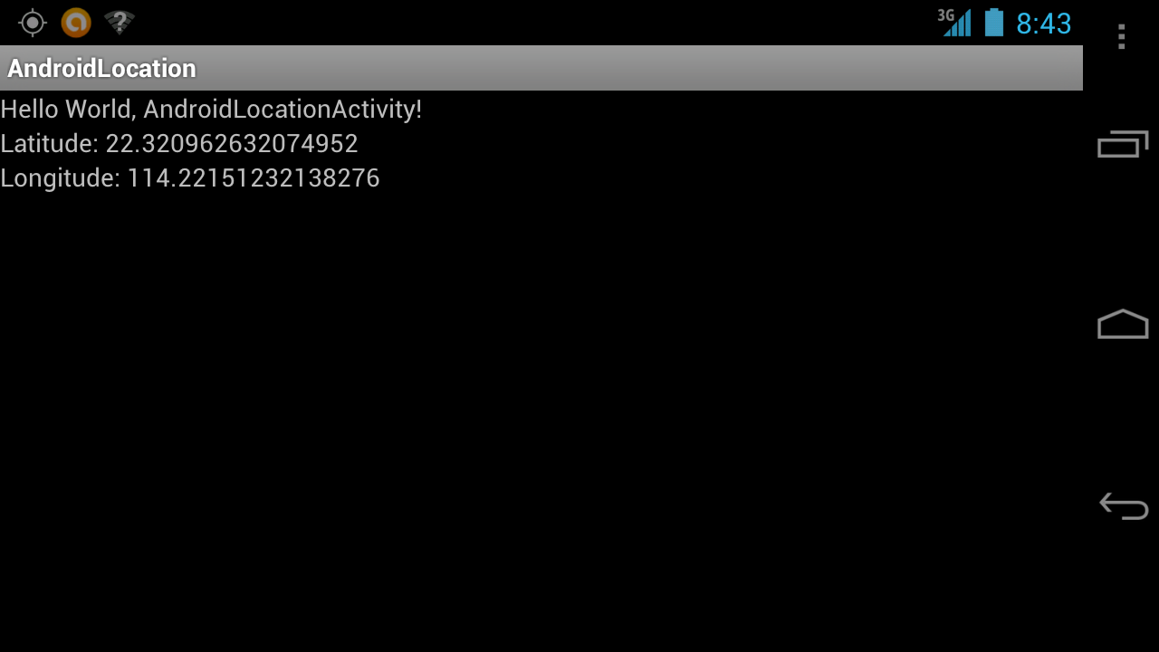Androider Obtaining user location