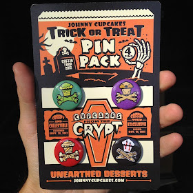Johnny Cupcakes 2012 Suitcase Tour “Cupcakes From The Crypt” Exclusives - Trick or Treat Pin Pack