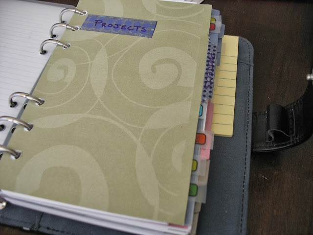 projects, planner tabs, planners, blue planner