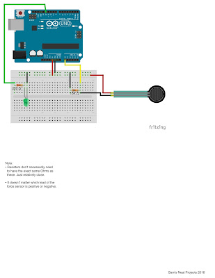 Sam's Neat Project Blog CODE: Force Sensor: Code and Wiring