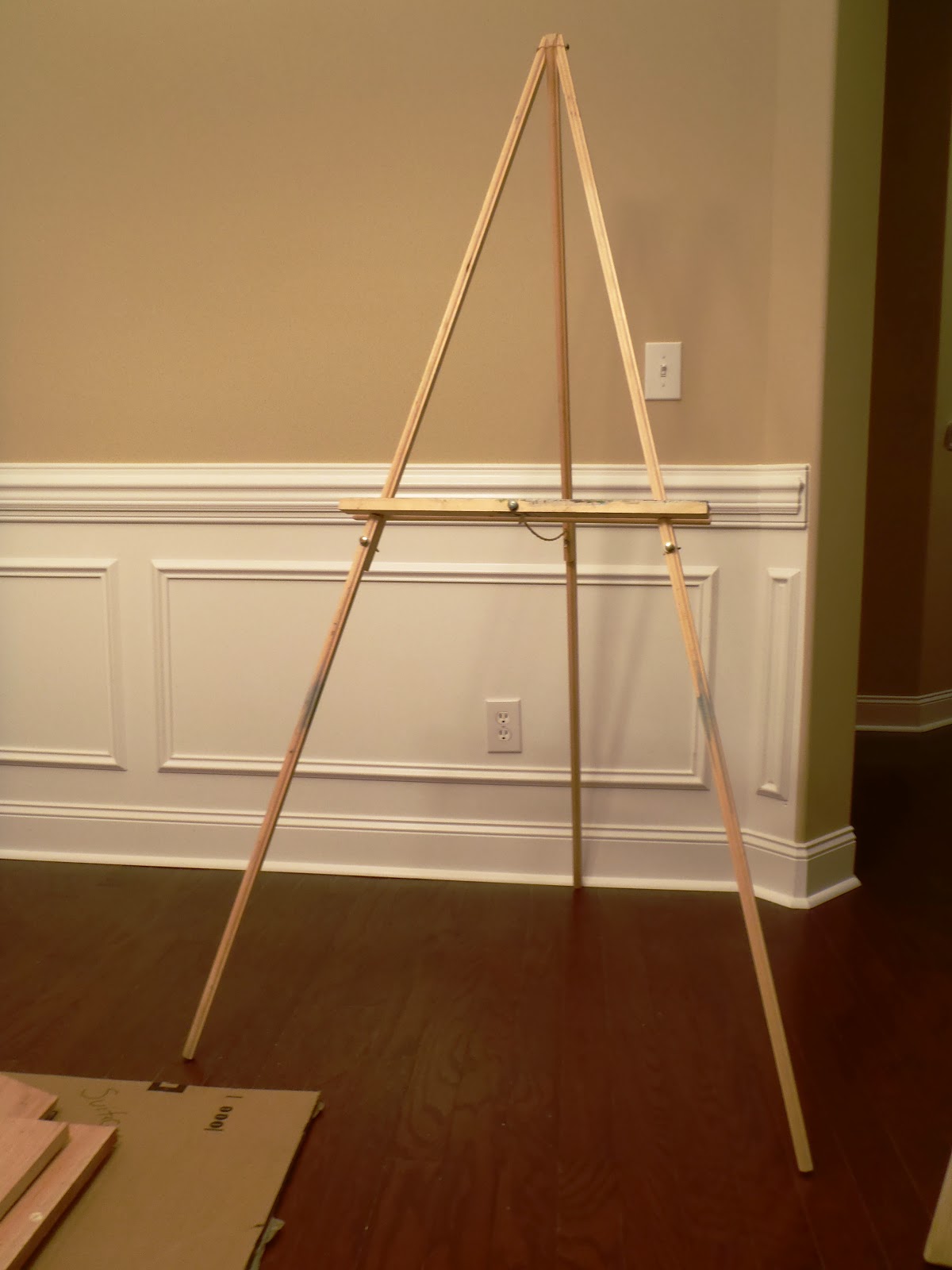 how to make a easel stand