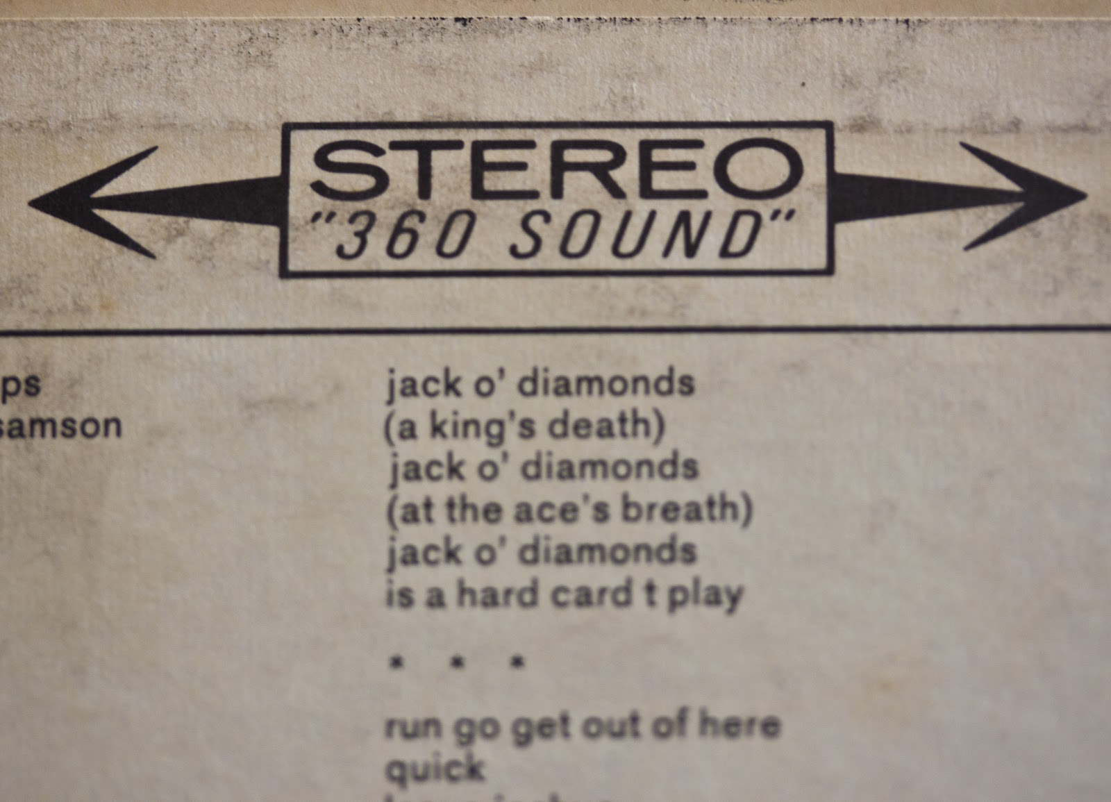 Spare Parts and Pics Remembering Vinyl