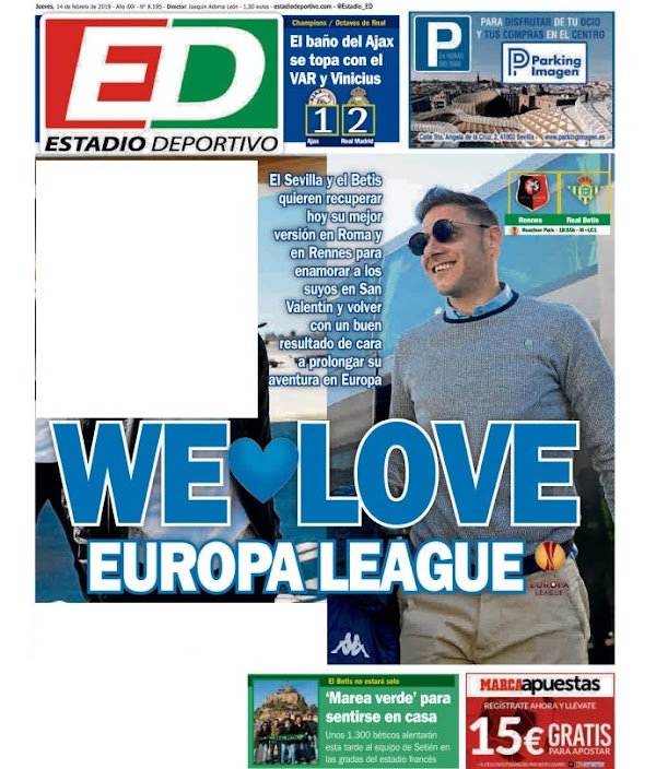 Betis, Estadio Deportivo: "We love Europa League"