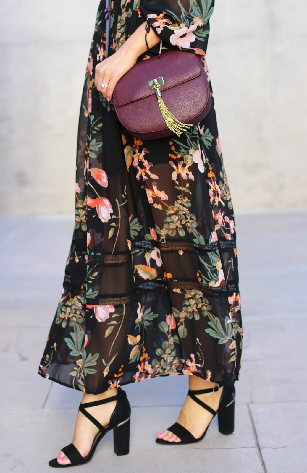 BELLE + SKY Floral Maxi Dress - Brie Bemis Rearick