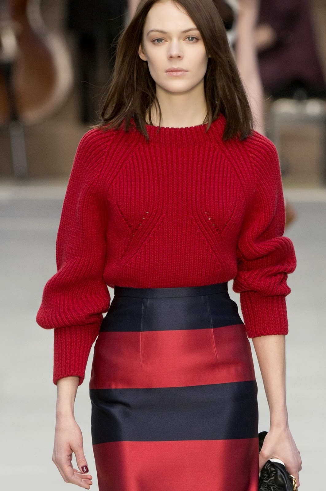 СТИЛЬНОЕ ВЯЗАНИЕ: Burberry Prorsum Вязаный свитер в модной интерпретации