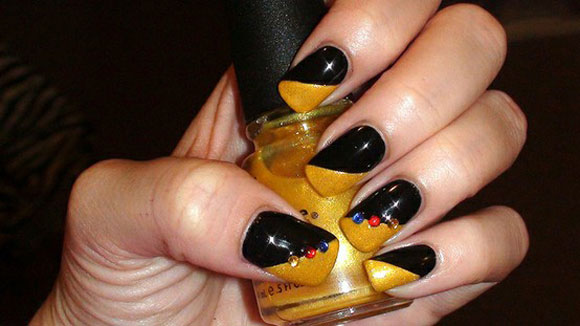 Yellow and Black Nail Art Inspiration - wide 11