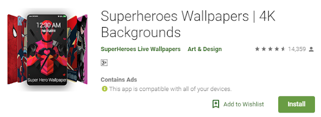 Aplikasi Wallpaper Superhero Terbaik Android