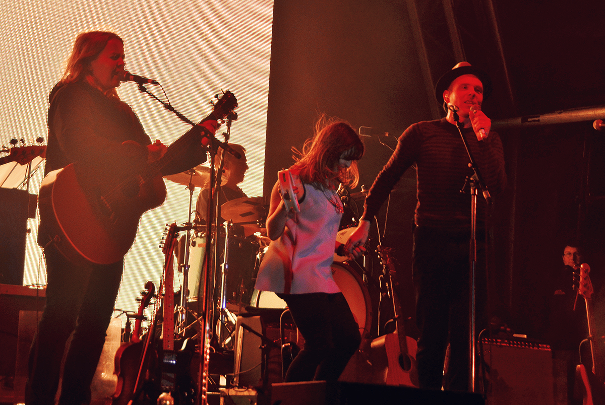 Belle and Sebastian party on stage 2015 Liverpool Sound City Festival