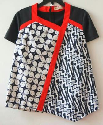 Contoh Gambar Model Blouse Batik Modern