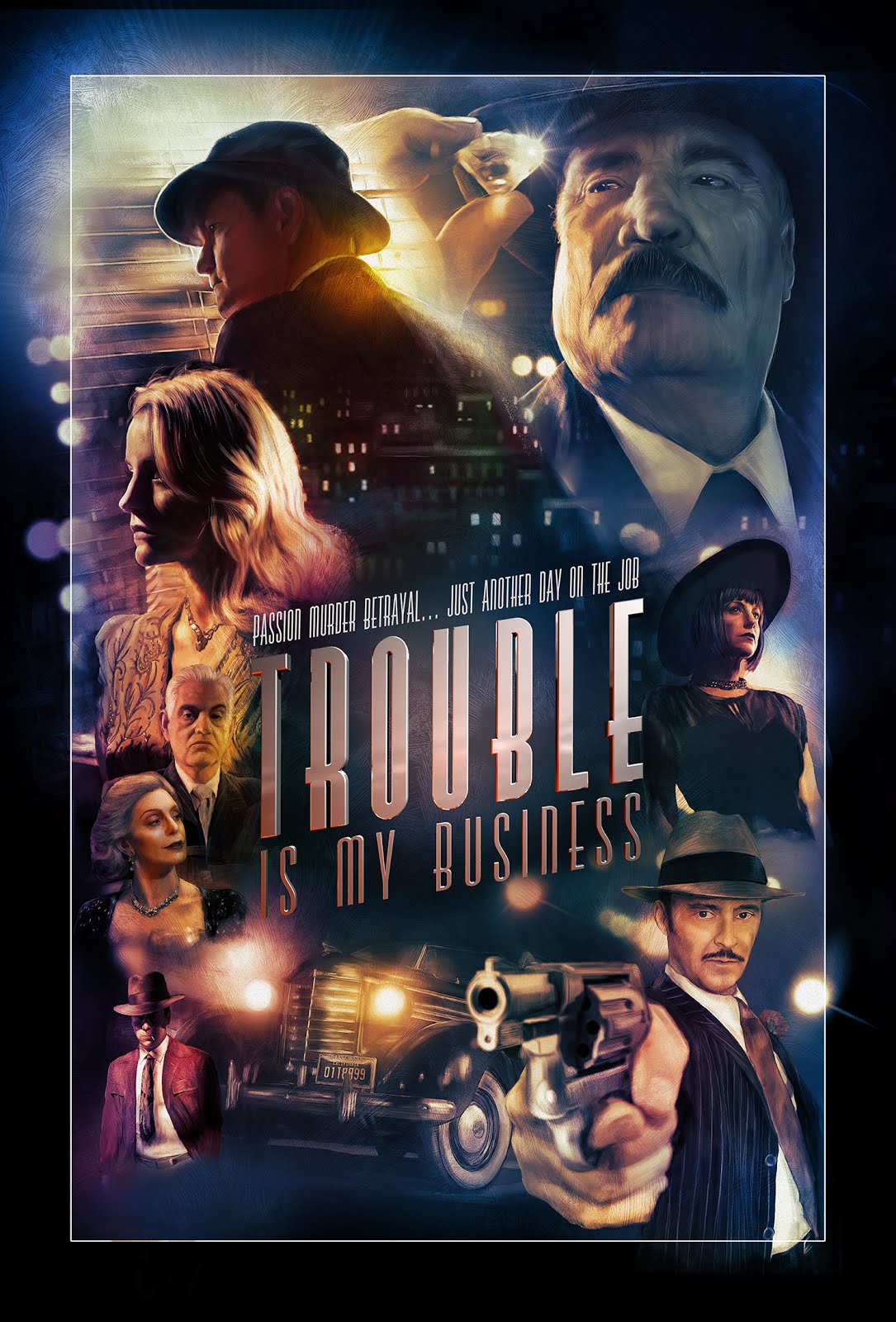 Classic Film Noir Feature Film Trouble Is My  Business