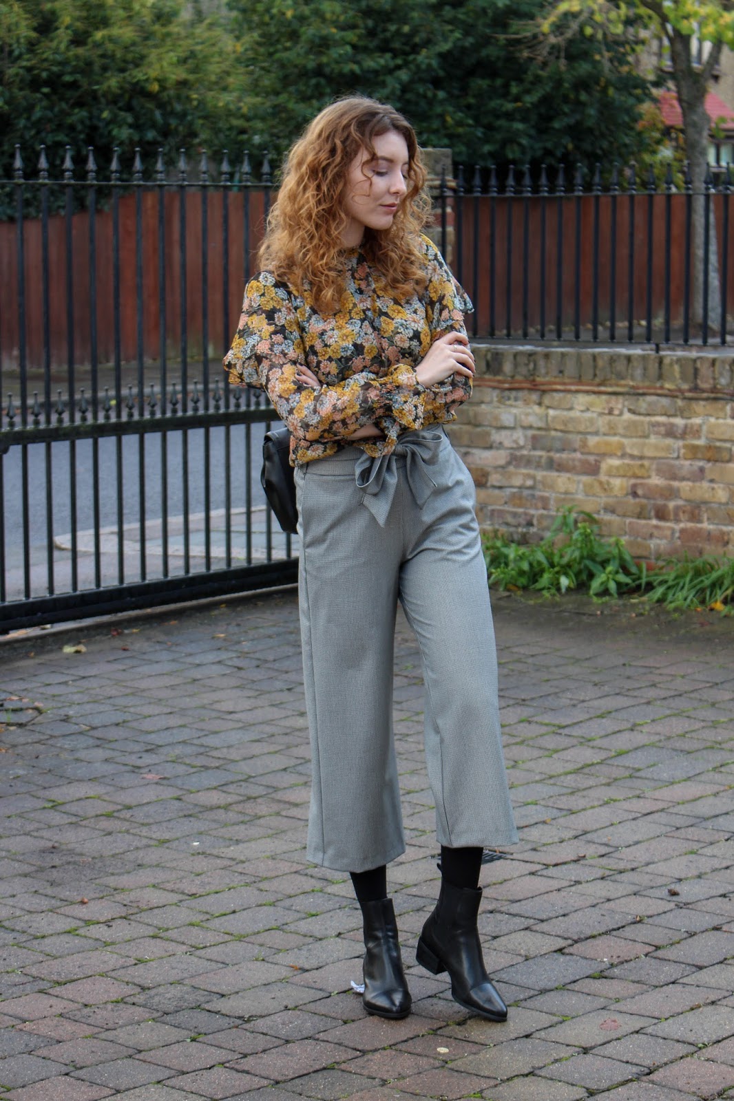 Houndstooth Print Culottes | THE TWINS' WARDROBE