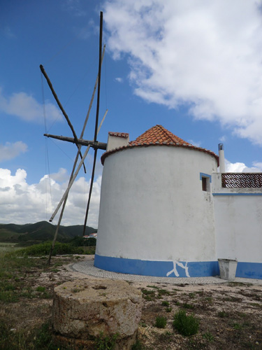Windmills in Algarve Portugal.