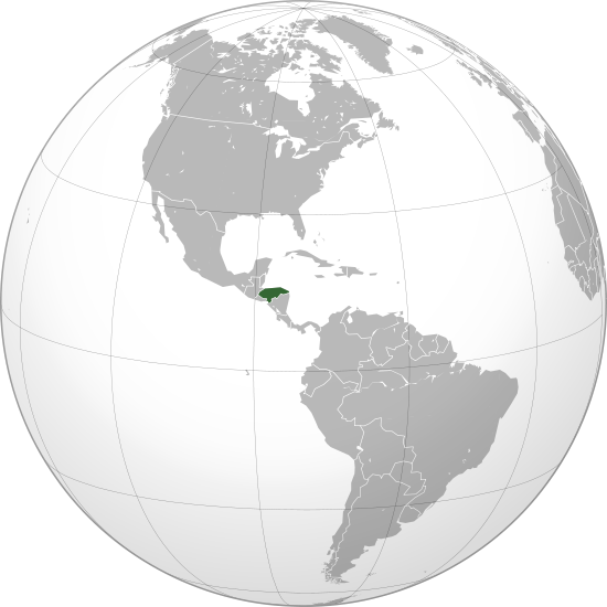 Letak negara Honduras