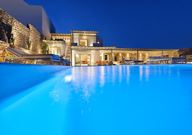 Luxurious Villa Daedalus for rent, Elia Beach, Mykonos