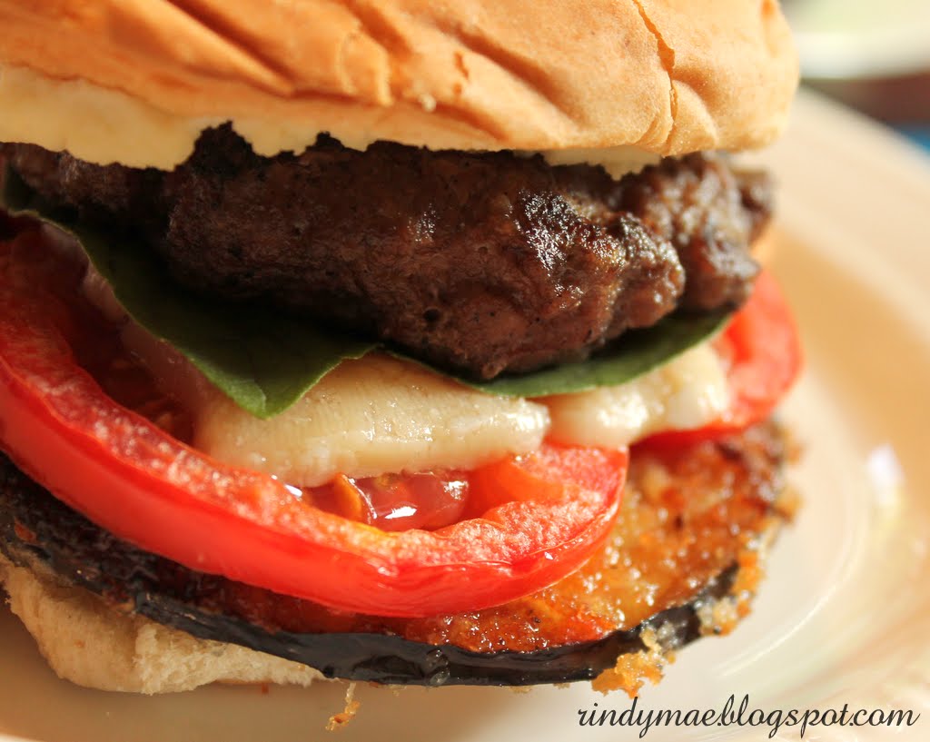 Rindy Mae Eggplant Parmesan Burgers