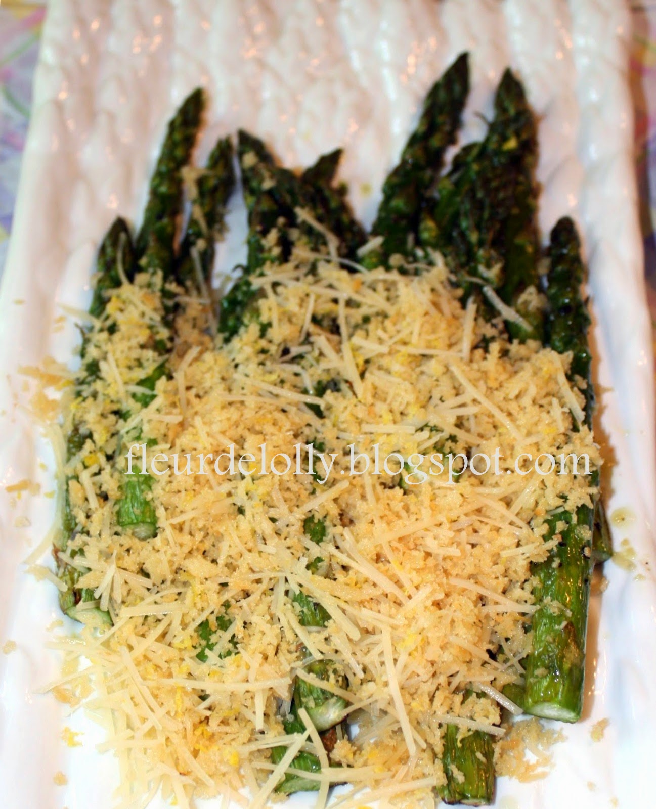 Fleur de Lolly Roasted Asparagus with Lemon Panko Breadcrumbs