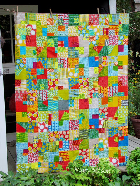 charm pack/layer cake sew and slice....mod quilt - marty mason