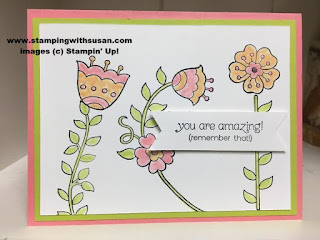 Stampin' Up Feathery Friends Watercolor Aqua Painter You Are Amazing