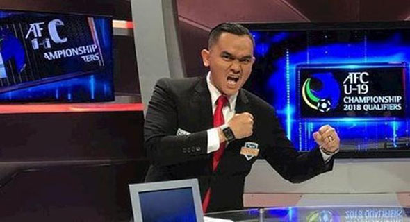 Begini Keseruan Komentator Valentino Jebret di Balik Layar Begini Keseruan Komentator Valentino Jebret di Balik Layar