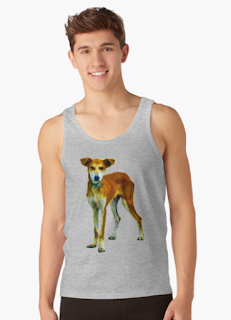 Red dog print clothing