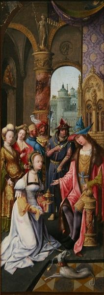 «Соломон и царица Савская»,анонимный художник, XV век, Брюгге