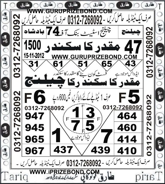 PrizeBondGuru pk PRIZE BOND GURU
