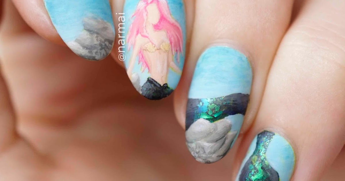Mermaid Nail Art - wide 1