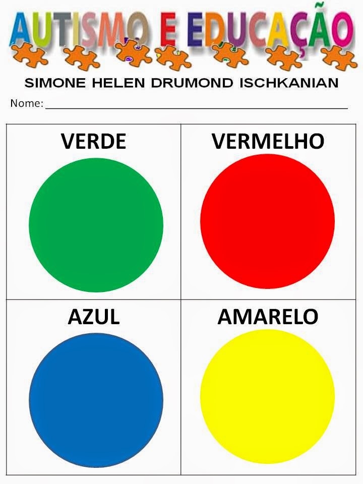 INCLUSÃO - AUTISMO E EDUCAÇÃO SIMONE HELEN DRUMOND: CORES E FORMAS