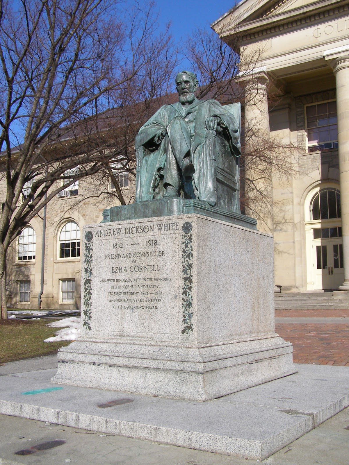 Public Art and Memory Public Sculpture Andrew Dickson White at Home