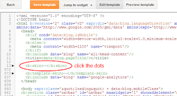 Menyembunyikan Tag b:skin Pada Template Blogger