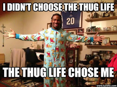 I Didn't Choose The Thug Life, funny black man pajamas
