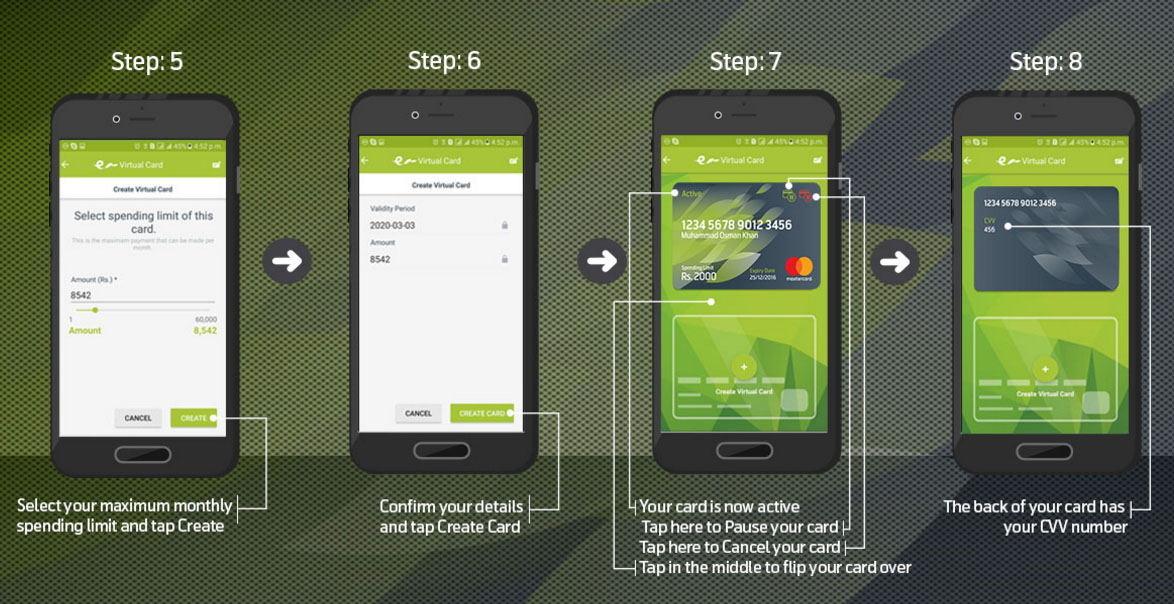 Get Your Easypaisa Virtual Debit Card For Online Payments