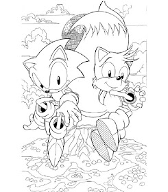 Disney Coloring Pages: Printable Sonic Coloring Pages for Kids