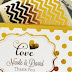 Chocolate Candy Wrapped In Gold Foil Personalized