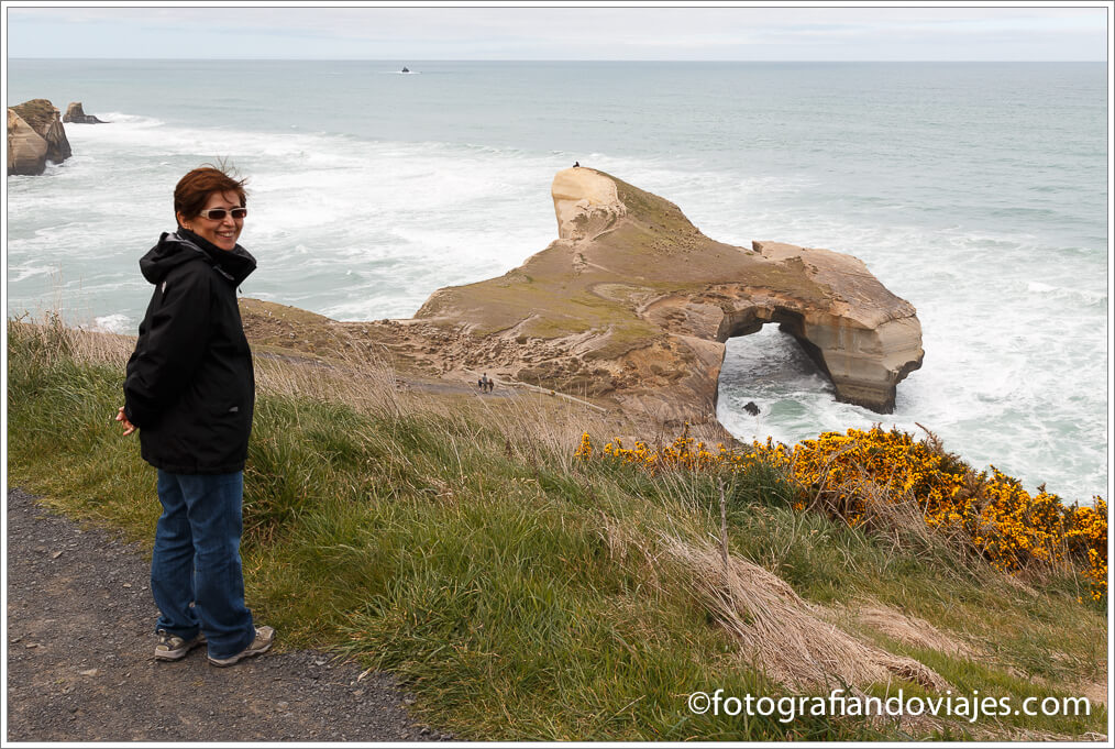 Tunnel beach track cerca de Dunedin Tunnel beach track cerca de Dunedin