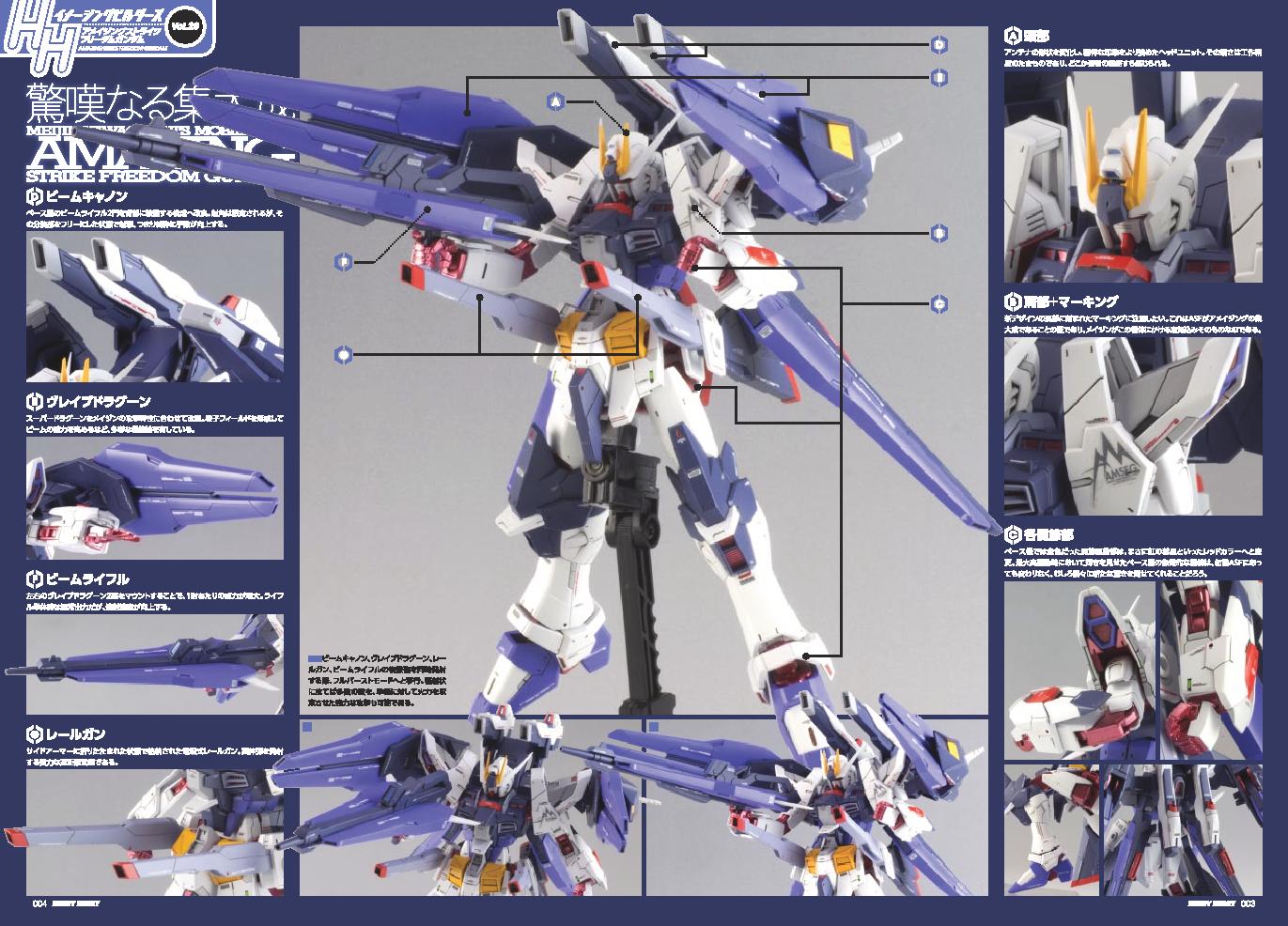 HHIB Features HGBF 1/144 Amazing Strike Freedom Gundam [Fin Funnel Equipment Type] Gundam