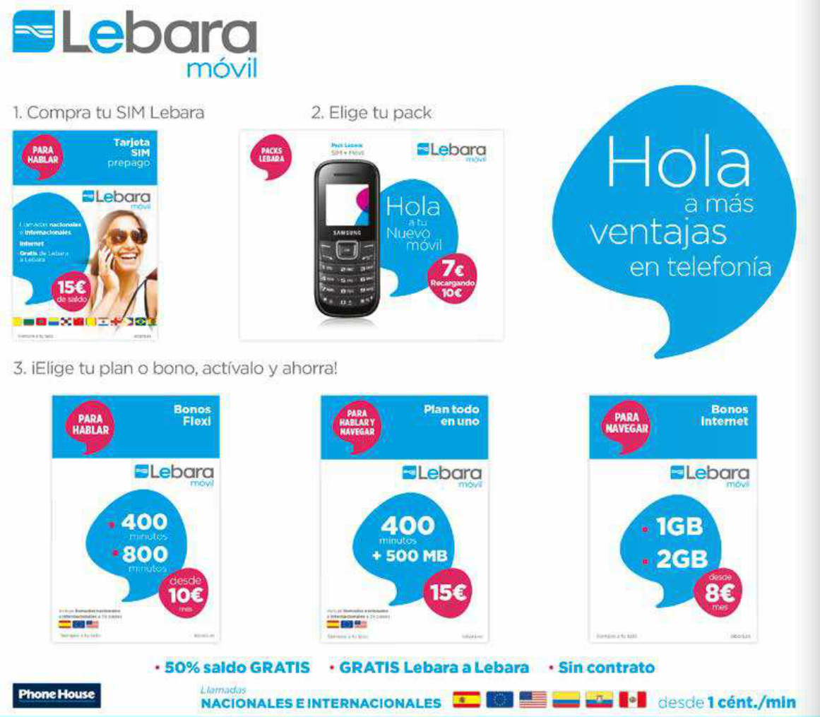 PhoneHouse Sur Ingenia Mobile LEBARA MOVIL