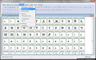FontCreator Формат - Именование