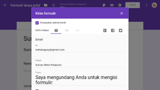 Cara Membuat Formulir Survey Siswa Siswi Lewat Google Form Cara Membuat Formulir Survey Siswa Siswi Lewat Google Form