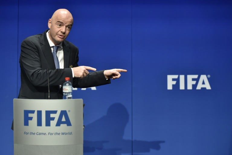 FIFA President Gianni Infantino speaks during a press briefing closing a meeting of the FIFA executive council at FIFA headquarters in Zurich on January 10, 2017