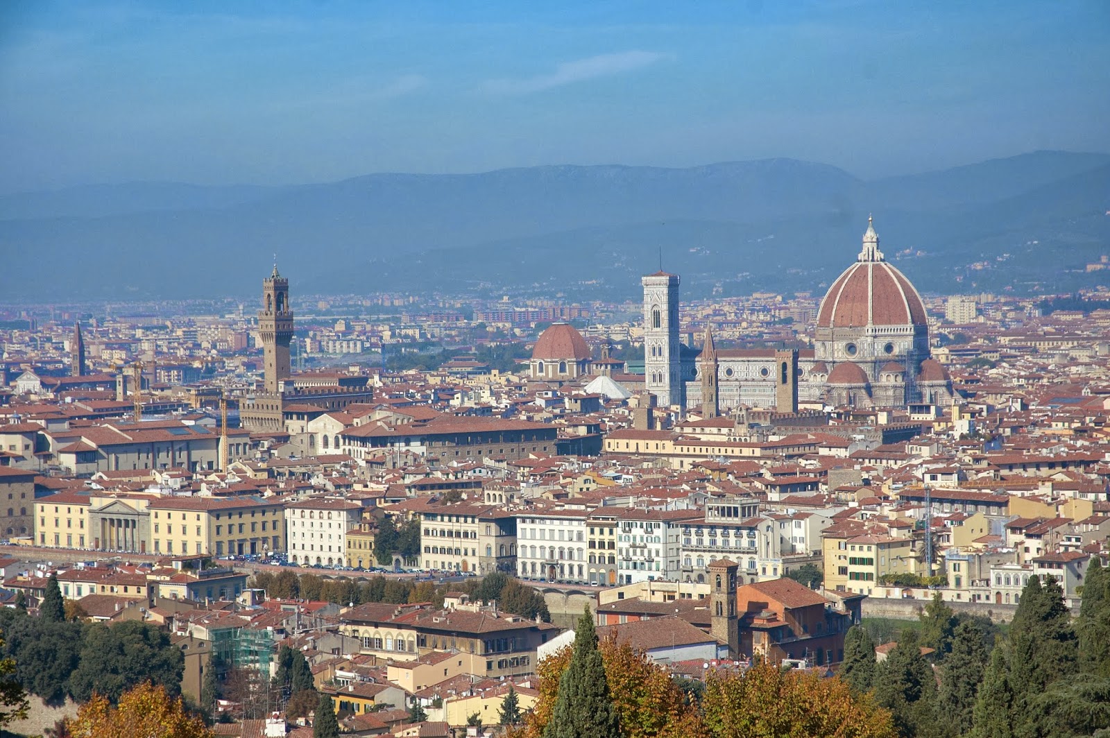 widok na miasto Florencję punkt widokowy