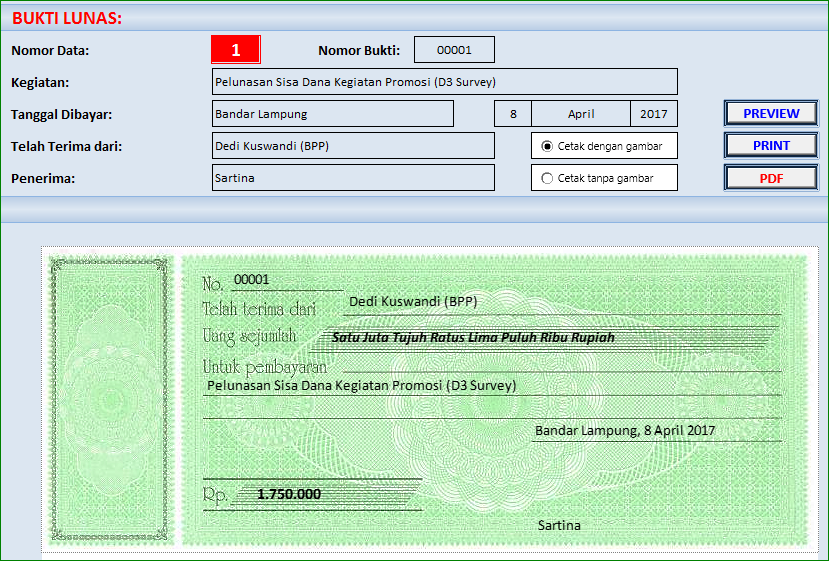 Aplikasi Excel Surat Perintah Perjalanan Dinas (SPPD) - ExcelManiacs
