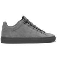 balenciaga arena low grey suede