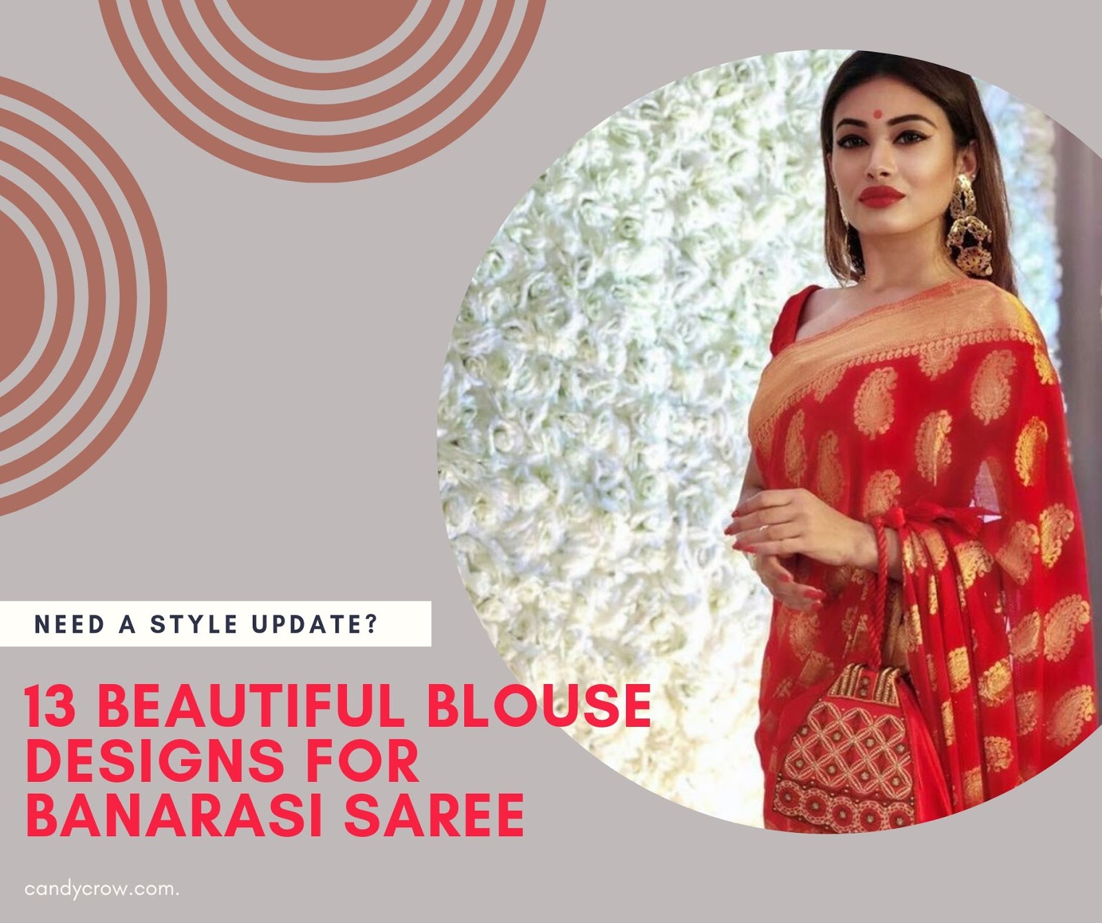13 Beautiful Blouse Designs For Banarasi Saree Candy Crow