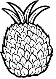 Pineapple coloring page 3