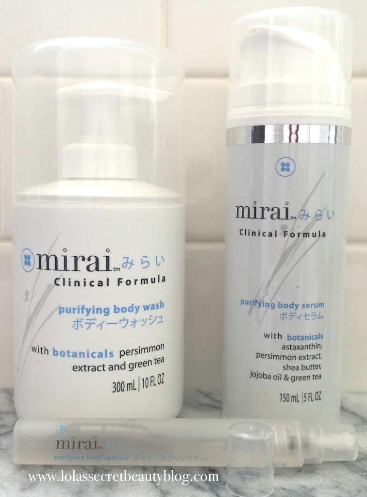 lola's secret beauty blog Mirai Clinical Formula Skincare & Bodycare