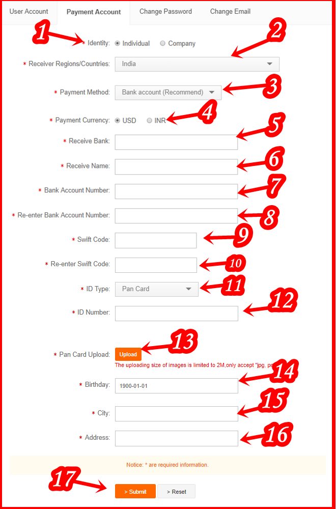 Fill form with your details uc-union-se-paise-kamane-ki-jankari