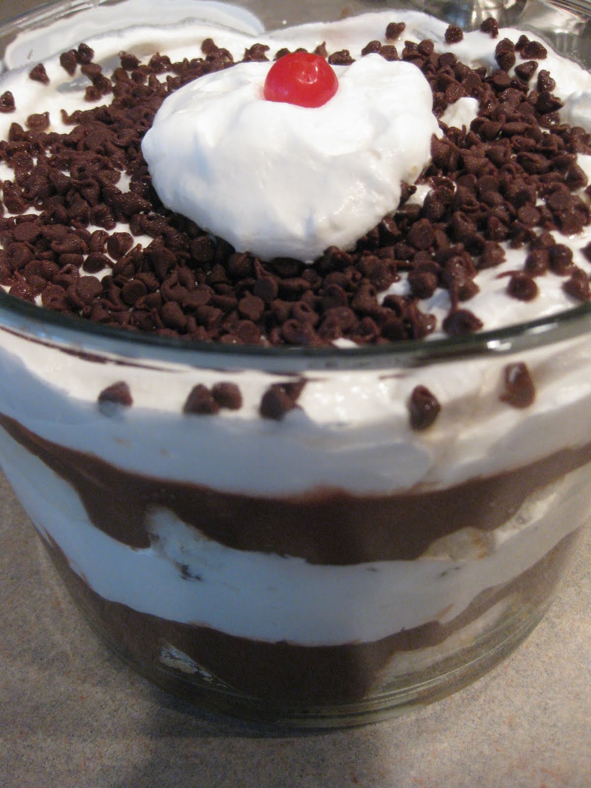 {TheStewDenver} Layered Chocolate Trifle Bowl