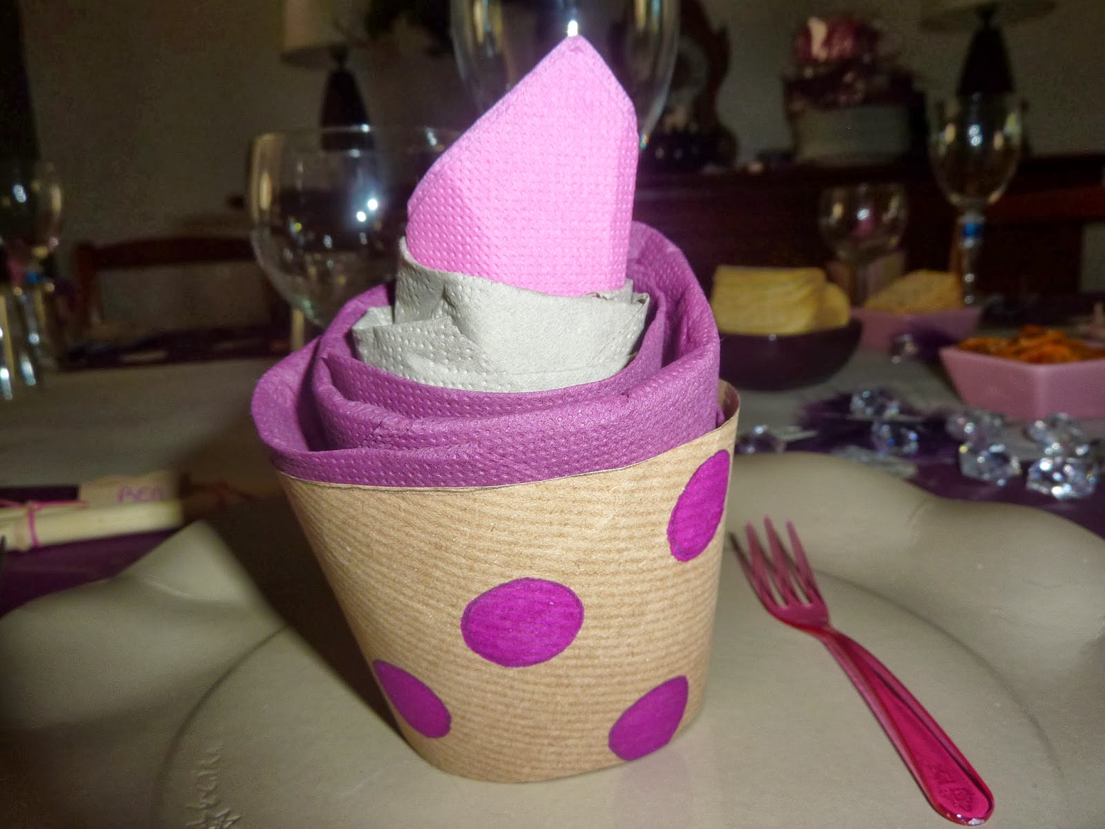 Anelore scrap&cie: Décoration de table anniversaire Femme