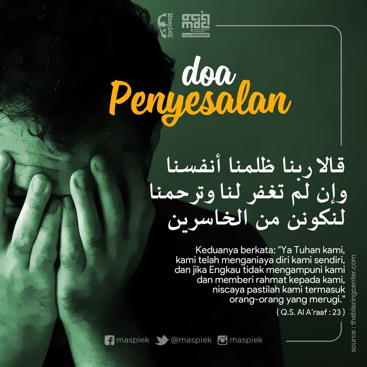 Foto doa penyesalan